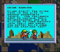 une photo d'Ã©cran de Sim City sur Nintendo Super Nes